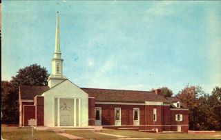 Vintage Postcard First Baptist Church Fairmont Wv 1958