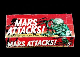 Topps Mars Attacks & Attack From Space 1 Cent & 5 Cent Display Box 5x7 Photos
