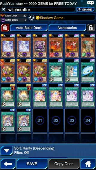 Yugioh Duel Links Account Tier 1 Witchcrafter