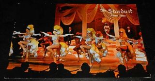 Vintage Postcard Stardust Casino Las Vegas Show Girls Lido