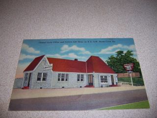 1940s Central Office & Gift Shop Mammoth Cave Kentucky Vtg Postcard