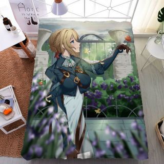 Anime Violet Evergarden Otaku Double - Bed King Size Bed Sheet Gift 59 79  Jh17