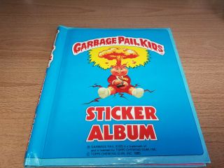 1985 Garbage Pail Kids Sticker Album Imperial Toy 9 Oversized Cards 12 Stickers