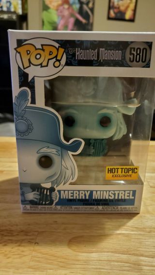 Funko Pop The Haunted Mansion 50th Merry Minstrel 580 Hot Topic Exclusive