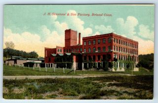 Vintage Postcard J.  H.  Sessions & Son Factory Bristol Connecticut Ct
