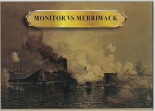 2019 Historic Autographs Civil War Divided Base 36 Monitor Vs Merrimack 38/61