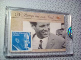 The Bar 2020 Robert Kennedy Stamp And Authentic Campaign Poster Relic 1/1
