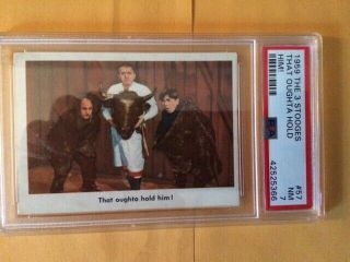 1959 Fleer,  The 3 Stooges,  57 That Oughta Hold Him Psa 7 Nm " Look