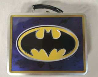 Batman Logo Lunch Box Gotham Dc Comics The Tin Box Company Embossed