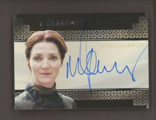 2017 Hbo Game Of Thrones Michelle Fairley Signed Auto Catelyn Stark