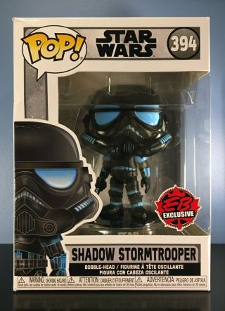 Funko Pop Star Wars 394 - Shadow Trooper - Ebgames Exclusive - Box Wear