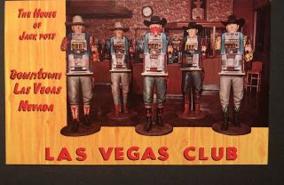 C1954 Las Vegas Club Casino,  Las Vegas,  Nevada Vintage Postcard