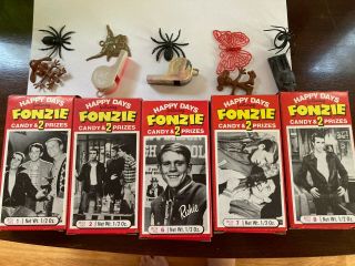 Happy Days,  Fonzie Phoenix Candy Box 10 Boxes 1976,  5 With Prizes