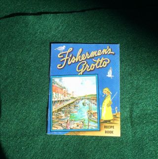 Vintage 1960 ' s Fisherman ' s Grotto San Francisco Recipe Book and Swizzle Stick 2