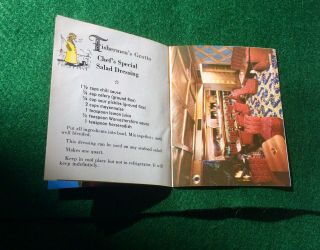 Vintage 1960 ' s Fisherman ' s Grotto San Francisco Recipe Book and Swizzle Stick 3