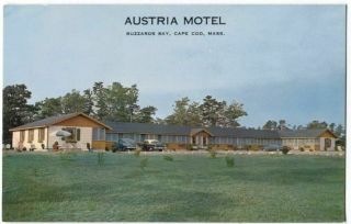 Austria Motel Buzzards Bay Cape Cod Ma Vintage Postcard 20612fp