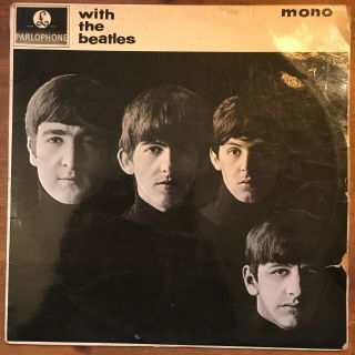 Beatles With The Beatles Lp Mono Parlophone Pmc 1206 Av/vg 1n/1n Press