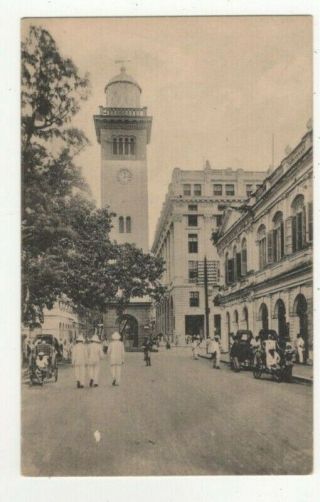 Clock Tower Fort Colombo Ceylon Vintage Postcard Us151