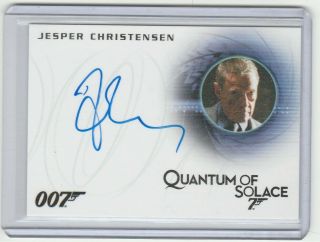 007 James Bond Autograph 40th Anniversary Style Auto A262 Jesper Christensen