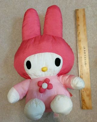 Nwt Sanrio Smiles My Melody Bunny Nylon Plush 12” Vtg 1997 90s Stuffed Toy Hello
