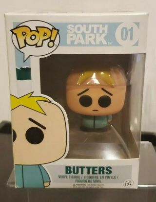 Funko Pop South Park Butters 01.  Never Opened.  In Protector