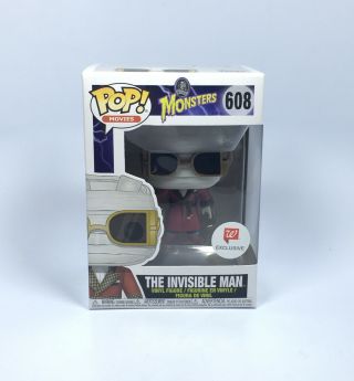 Funko Pop Movies Universal Monsters The Invisible Man 608 Walgreens Box Nm