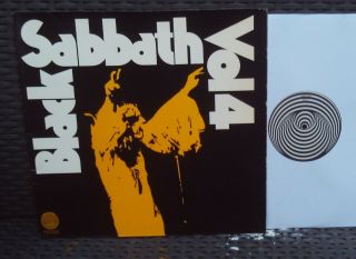 Black Sabbath Vol.  4 Vertigo Swirl German 1972 Lp