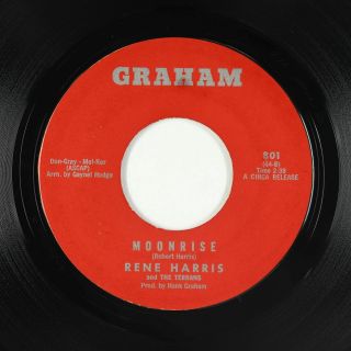 Doo - Wop/r&b 45 - Rene Harris & The Terrans - Moonrise - Graham - Mp3