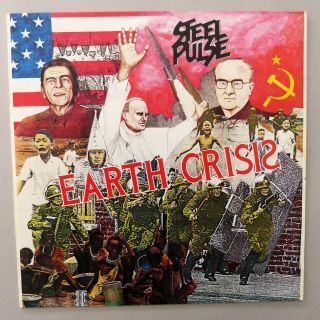 Steel Pulse - Earth Crisis Vinyl Lp Uk 1984,  Lyric Inner Wmdlp 002 Ex - / Ex -