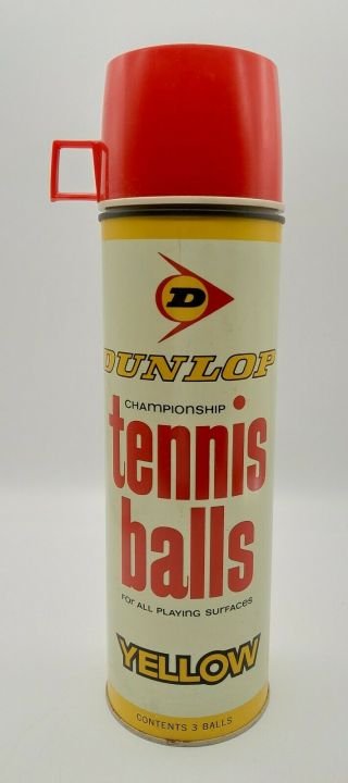 Vintage Dunlop Championship Tennis Balls 13 1/2 " Thermos