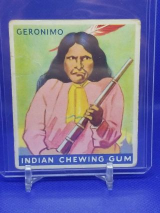 1933 Goudey Gum Co.  Set Break 25 Geronimo Indian Gum