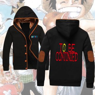 Anime One Piece Luffy Unisex Jacket Patch Sweatshirt Hoodie Coat Se - A67