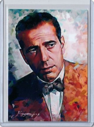 Sp13 Humphrey Bogart 1 - Art Sketch Card Hand Signed By Artist 50/50