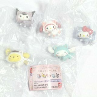 Sanrio Kitty,  Kuromi Great March Of Kittens 5 Set Mini Figure Gashapon
