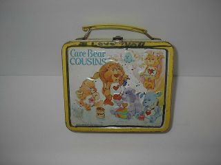 Vintage Care Bear Cousins Metal Lunch Box 1985 Aladdin Industries No Thermos