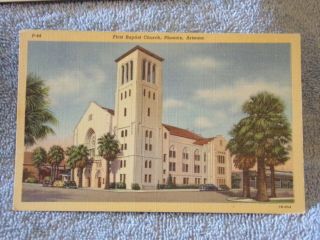Vintage Postcard First Baptist Church,  Phoenix,  Arizona