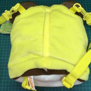 Tottoko Hamtaro Chibi Maru Chan Plush doll type Ruck sack bag holding an acorn 3