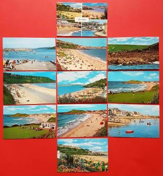 Cornwall St Ives Postcards Set Of 11 Different Vintage Cards