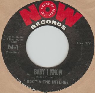 Doc & The Interns - Baby I Know/ We Can Work It Out Now 45 Northern Soul