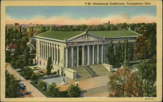 Stambaugh Auditorium Youngstown Ohio 1930s Vintage Postcard