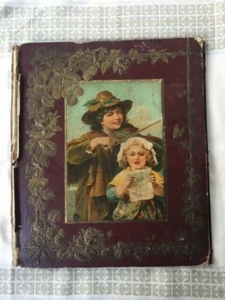 Vintage/antique Postcard Collectible Book From Early 1900s (all Pages Filled)