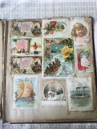 Vintage/Antique Postcard Collectible Book from early 1900s (all pages filled) 3