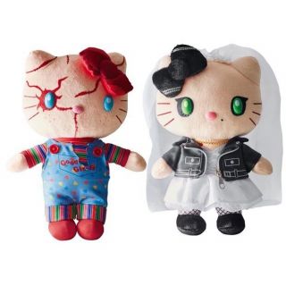 2018 Usj Halloween Hello Kitty X Chucky Horror Night Edition Plush Doll A Pairs