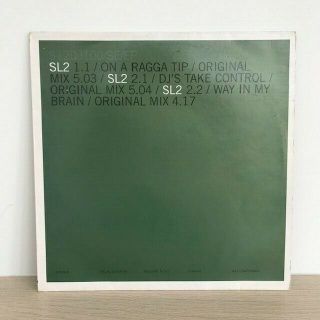Sl2 - On A Ragga Tip / Djs Take Control / Way In My Brain 12 " Old Skool Vinyl