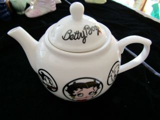 Betty Boop White Tea Pot 2