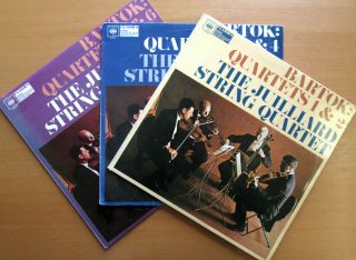 Bartok String Quartets 1 - 6 The Juilliard String Quartet 3xlp Cbs 61118 - 20 Ex/ex