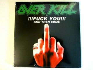 Overkill Fuck You And Then Some Lp (2) Vinyl Includes Rare 1985 Ep Bobby Blitz