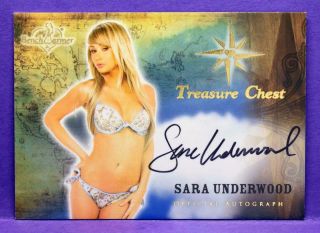 Benchwarmer 2015 Treasure Chest Sara Underwood Authentic Autograph Insert