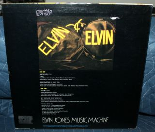 ELVIN JONES MUSIC MACHINE JAPAN LP MARK LEVINSON OG 2