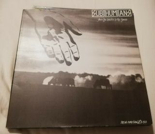 Subhumans - From The Cradle To The Grave Lp Fish 8 Bluurg Records 1984 Vg,